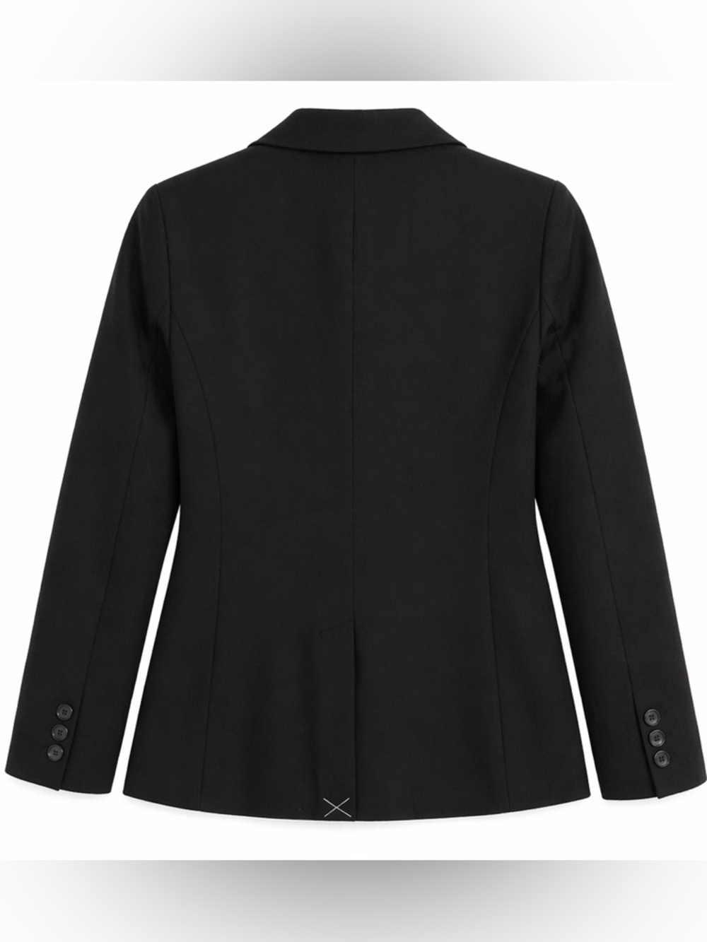 LOFT Petites Black Blazer Womens 0P One Button Career Jacket NWT - Picture 3 of 11